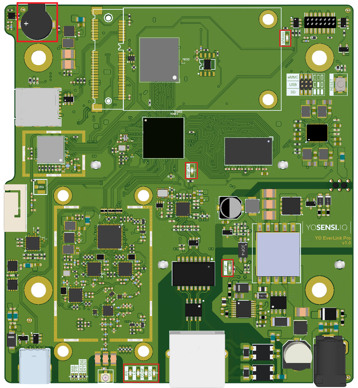 EverLink Pro PCB - Front View