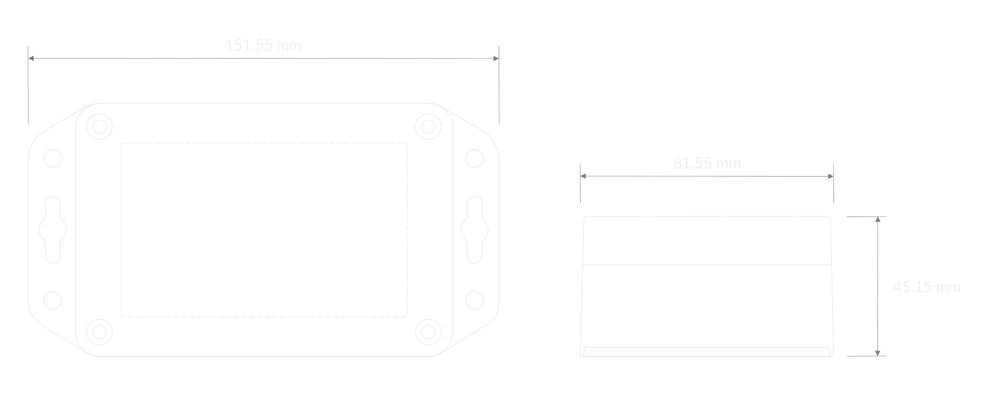 Dimensions of the device