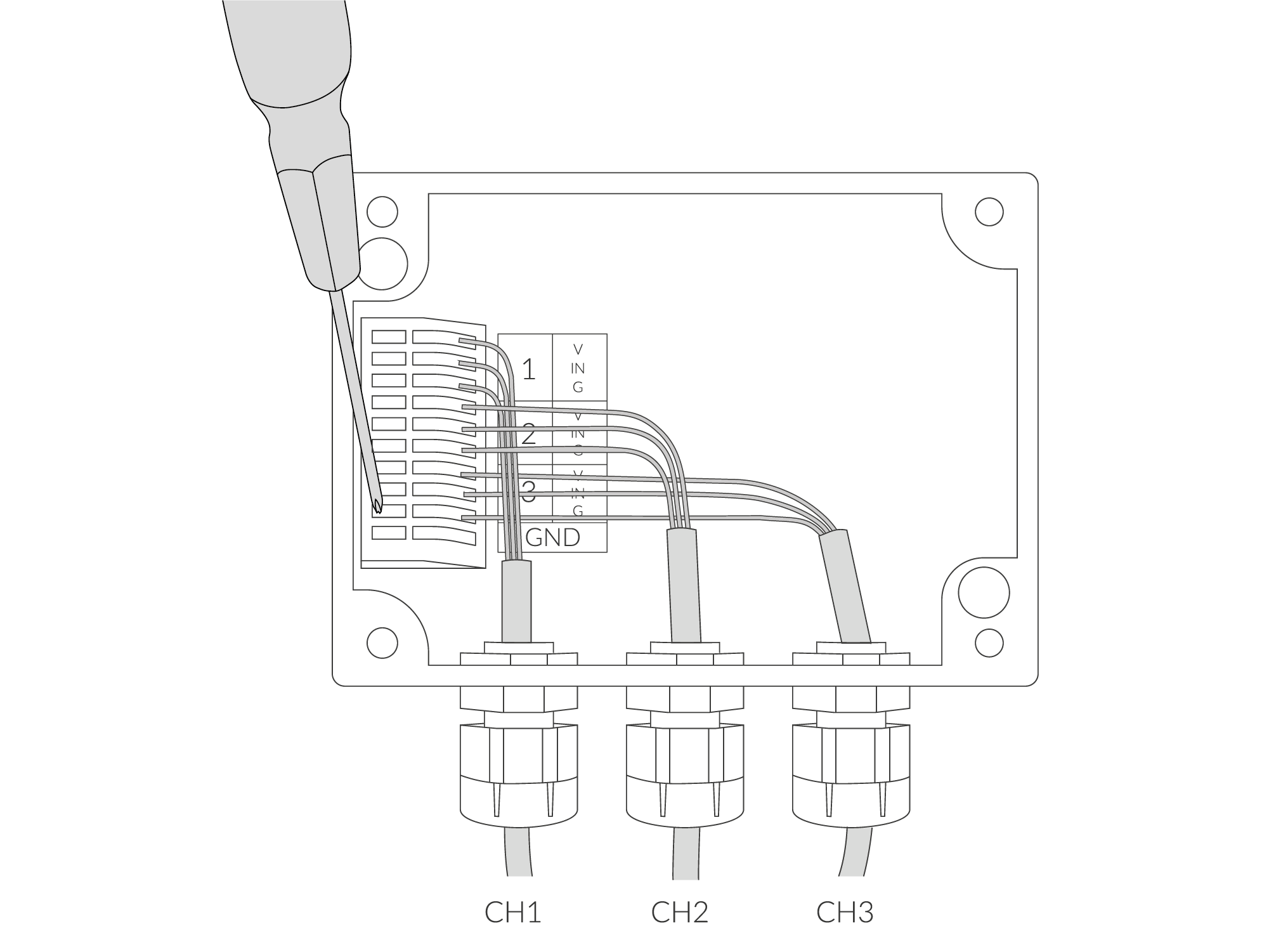 Connecting input cable instructions
