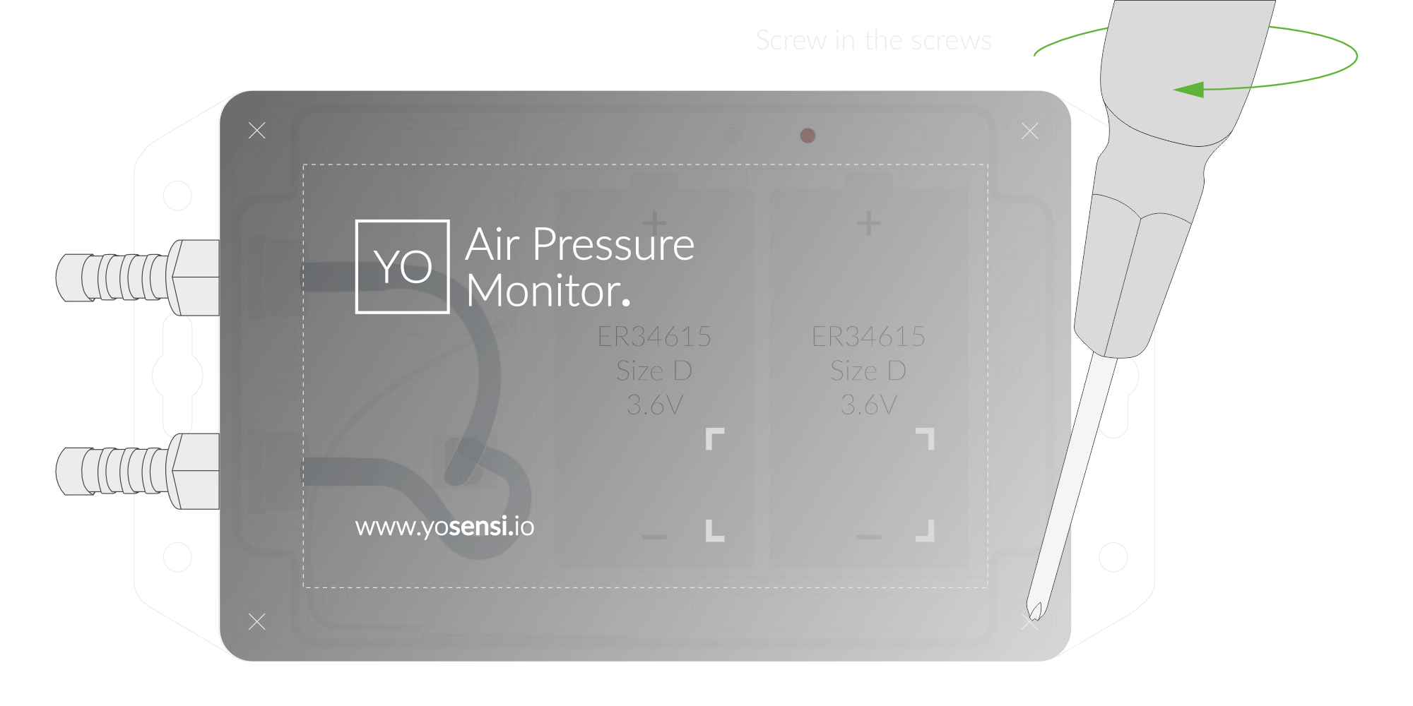 Screw the device back together