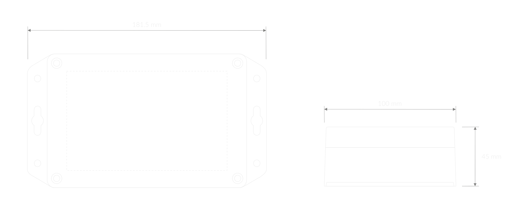 Dimensions of the device