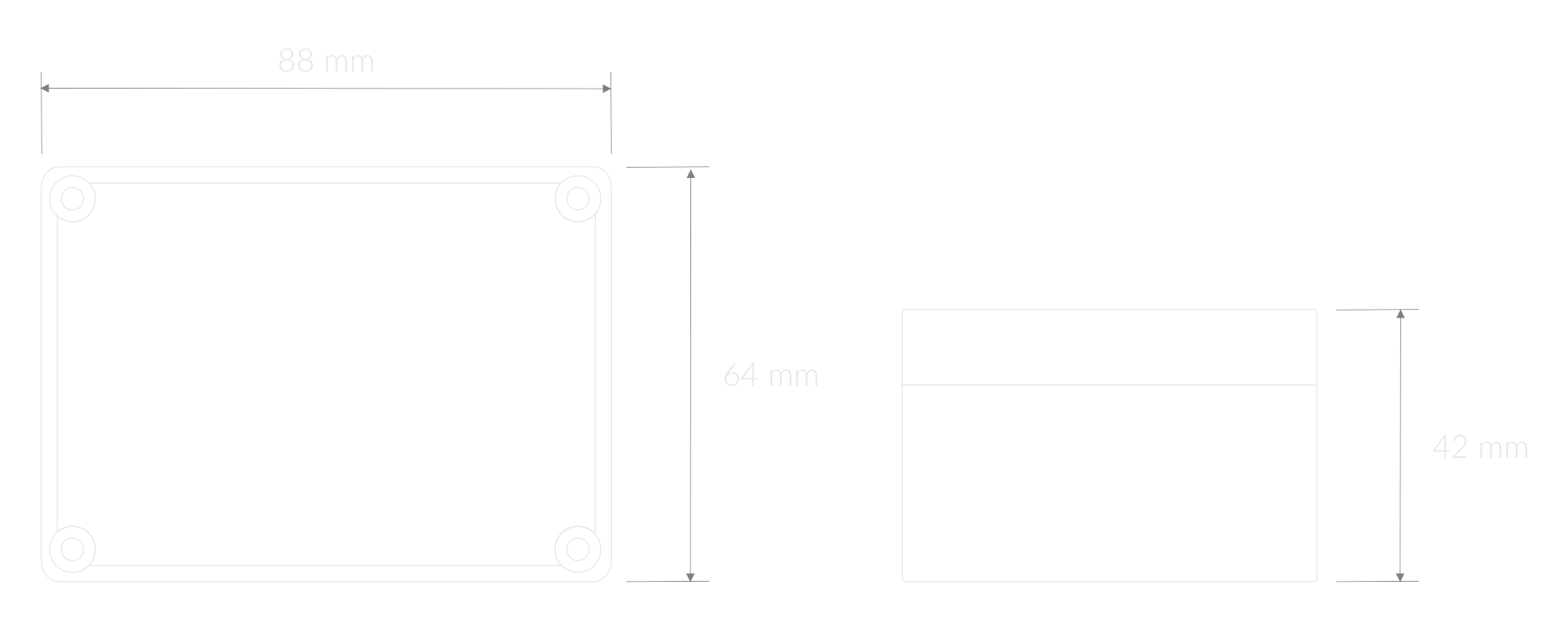 Dimensions of the device