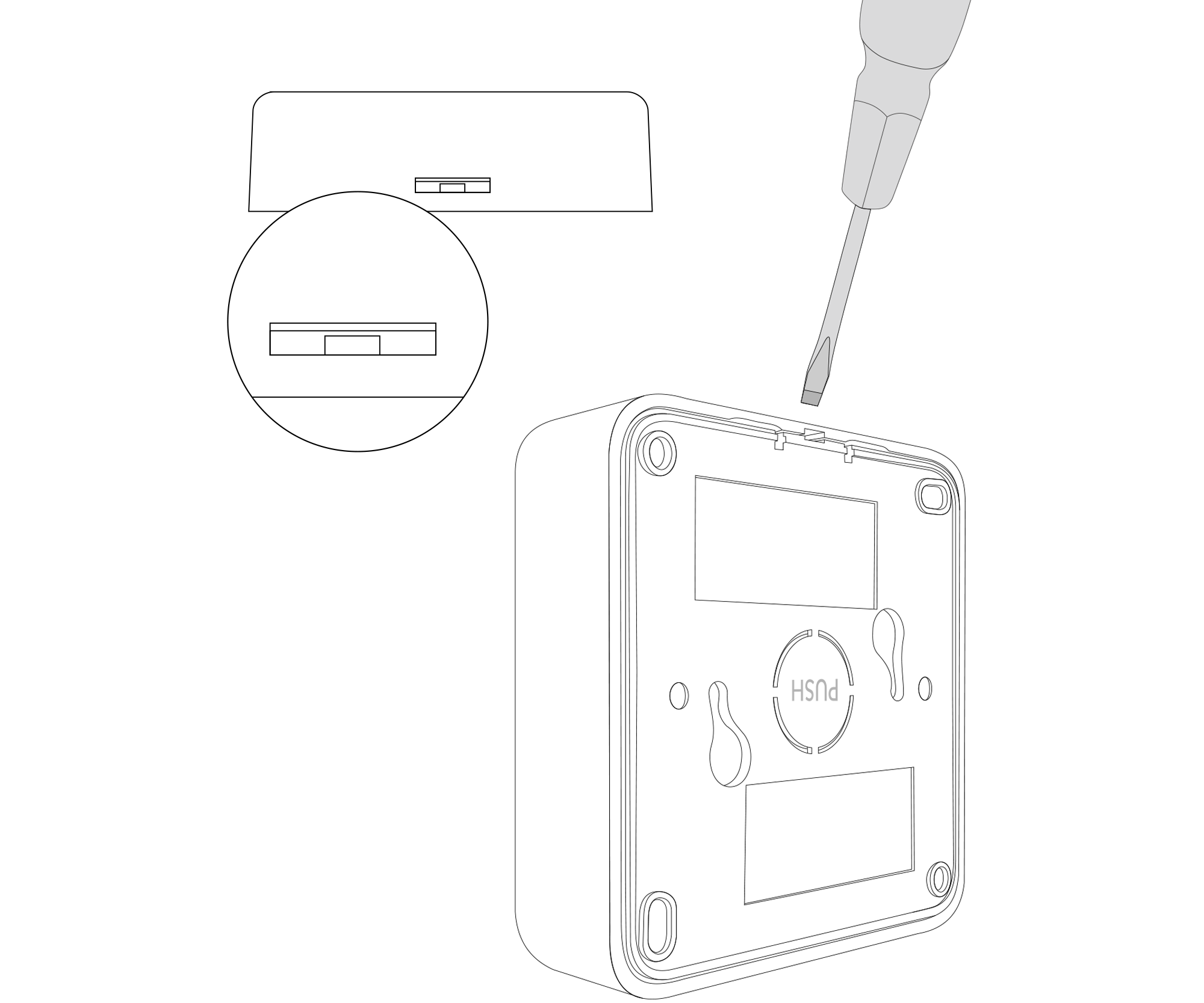 Device opening instructions