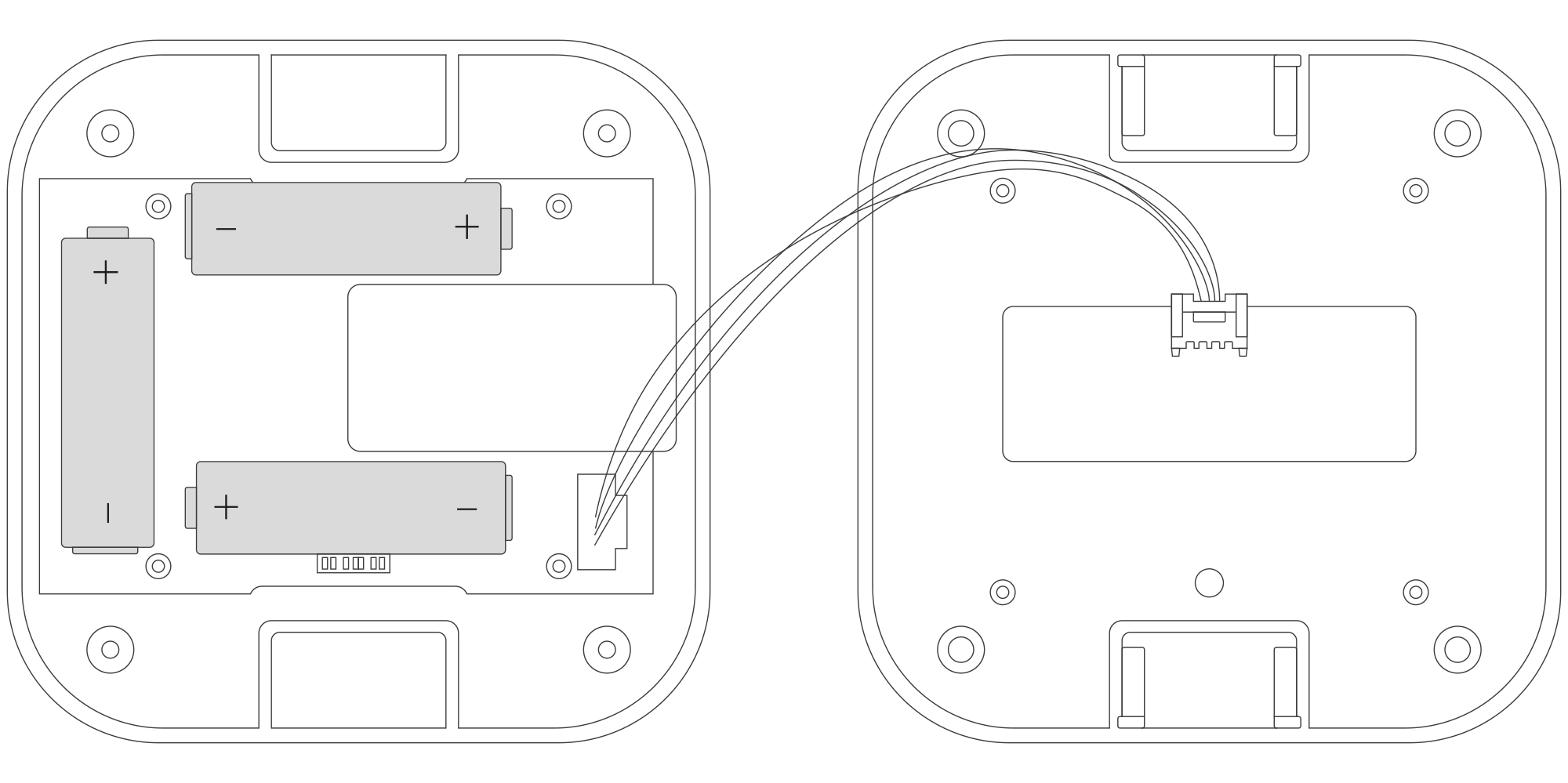 Instruction on placing batteries in the device