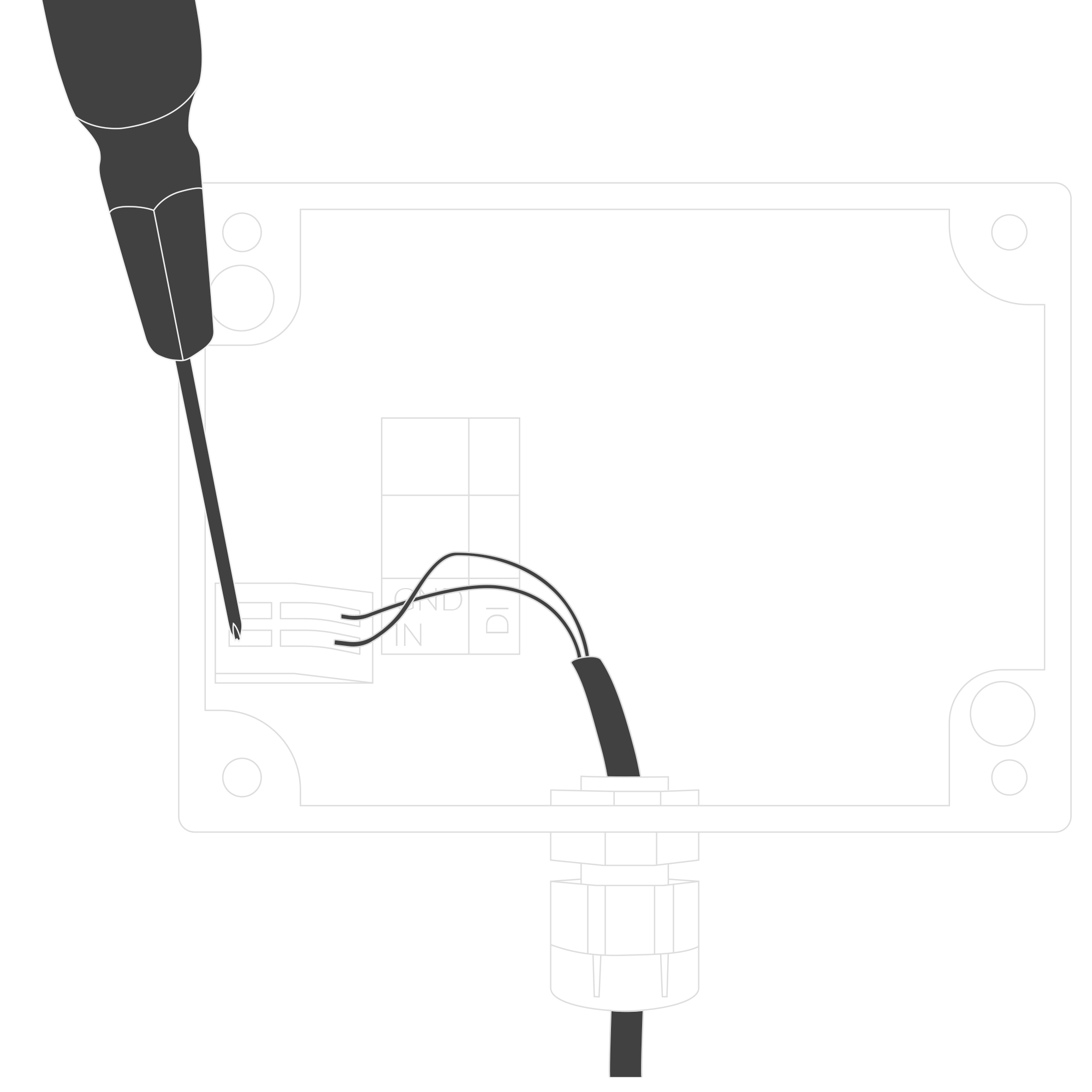 Connecting input cable instructions