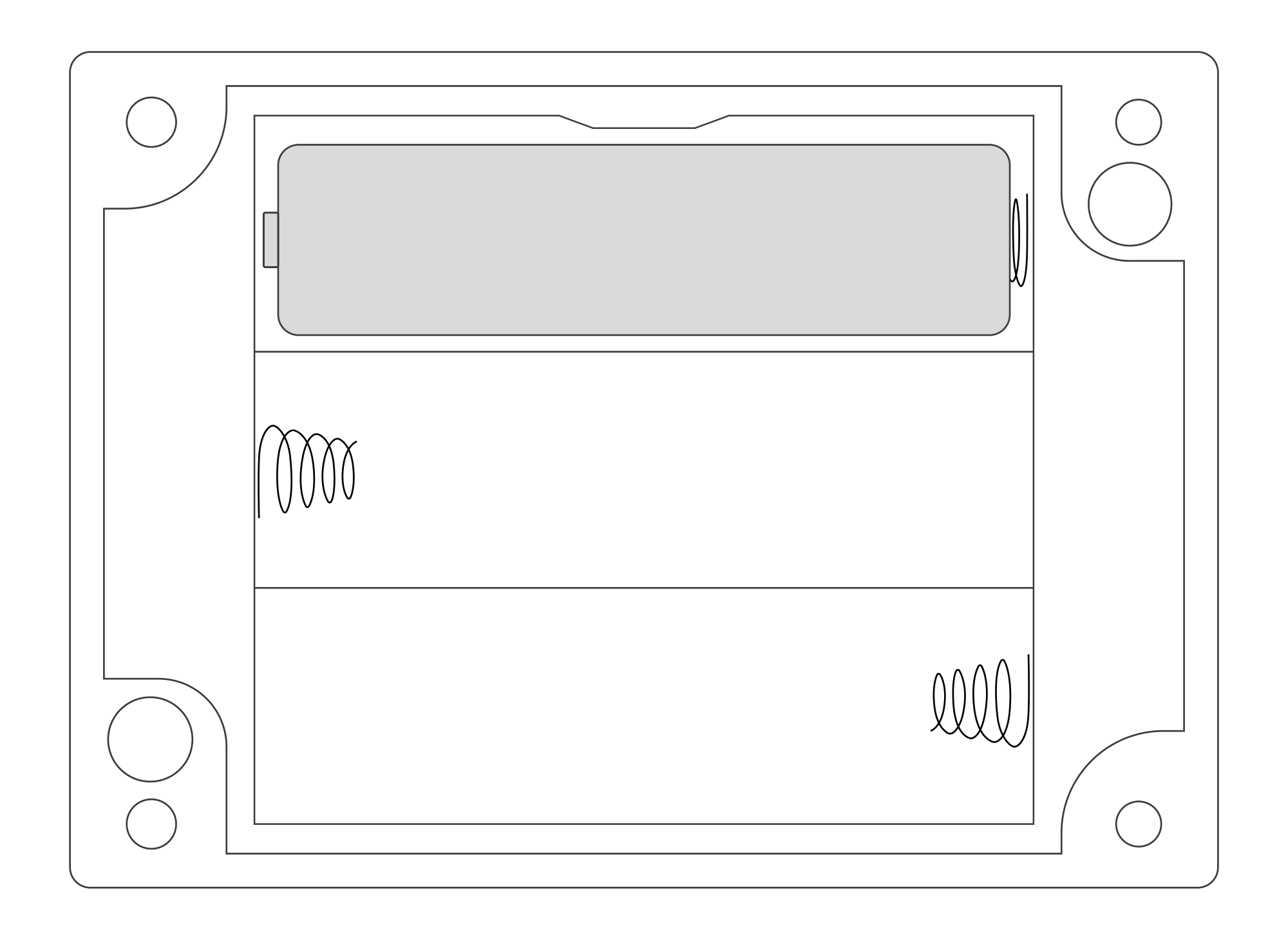 Battery placement instructions