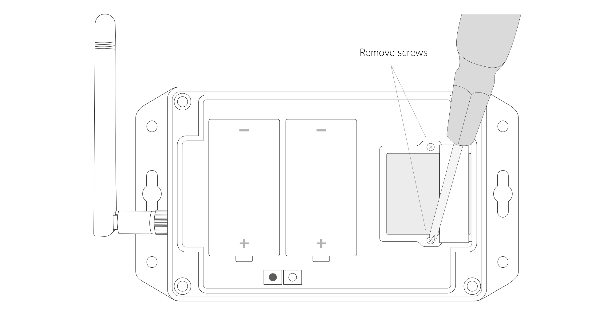 Remove the arm holding the PM Sensor