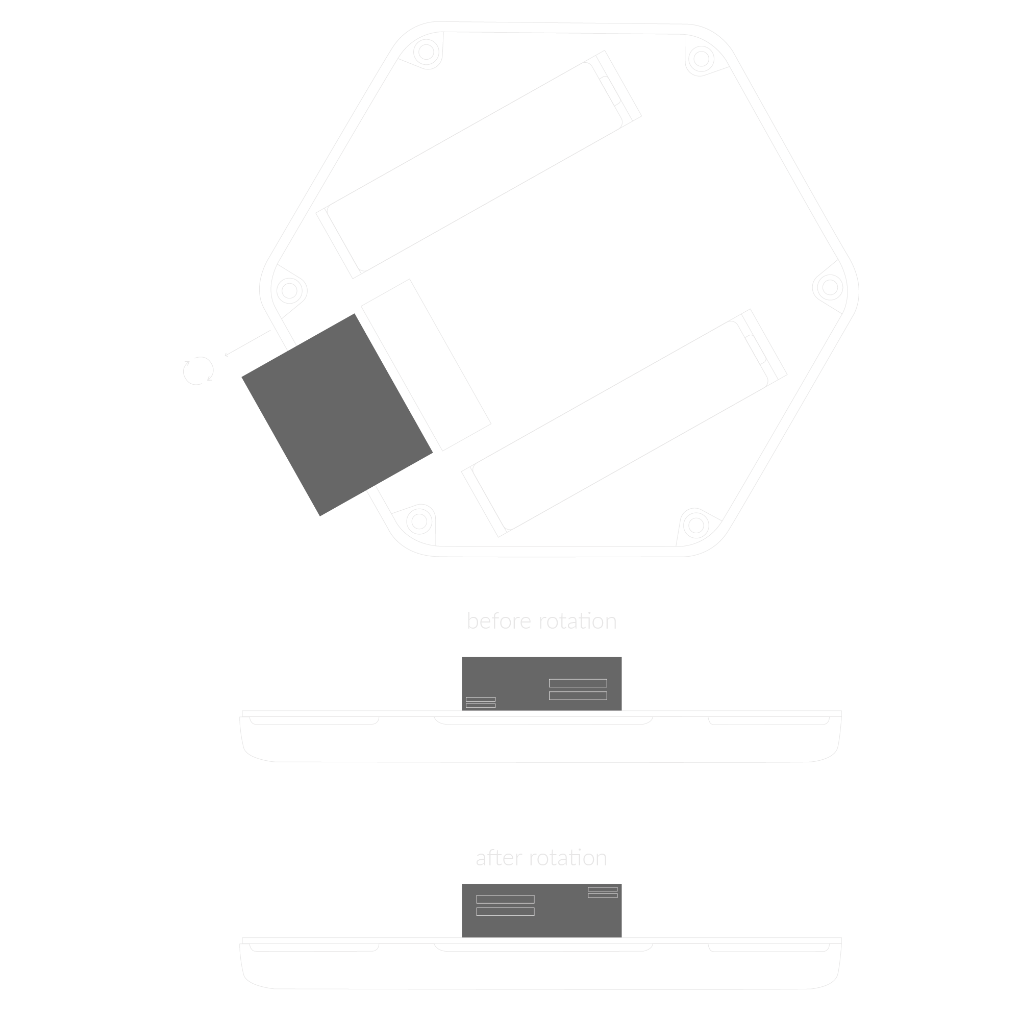 Rotating the PM sensor to prepare for a ceiling mount installation