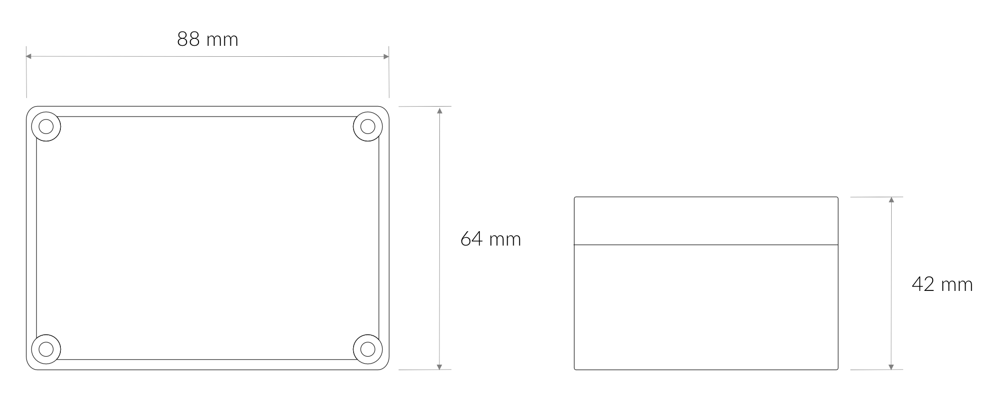 Dimension of the device