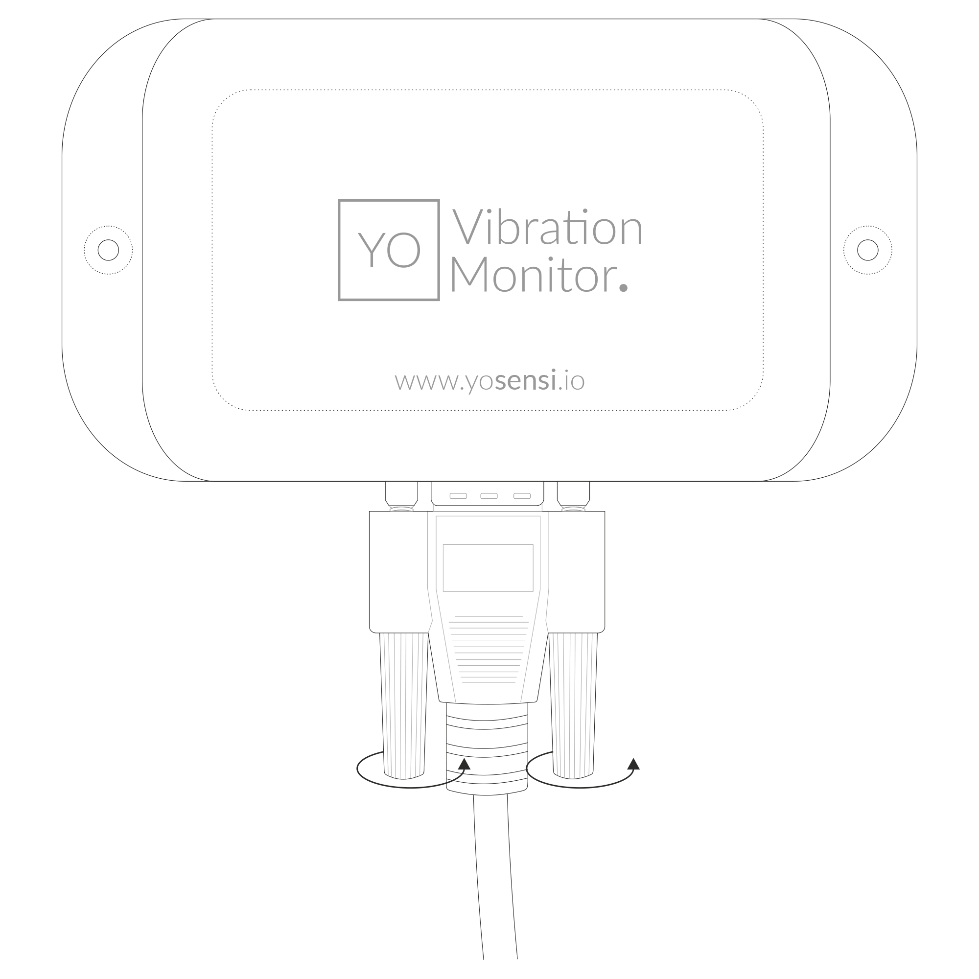 Tightening the sensor to the device